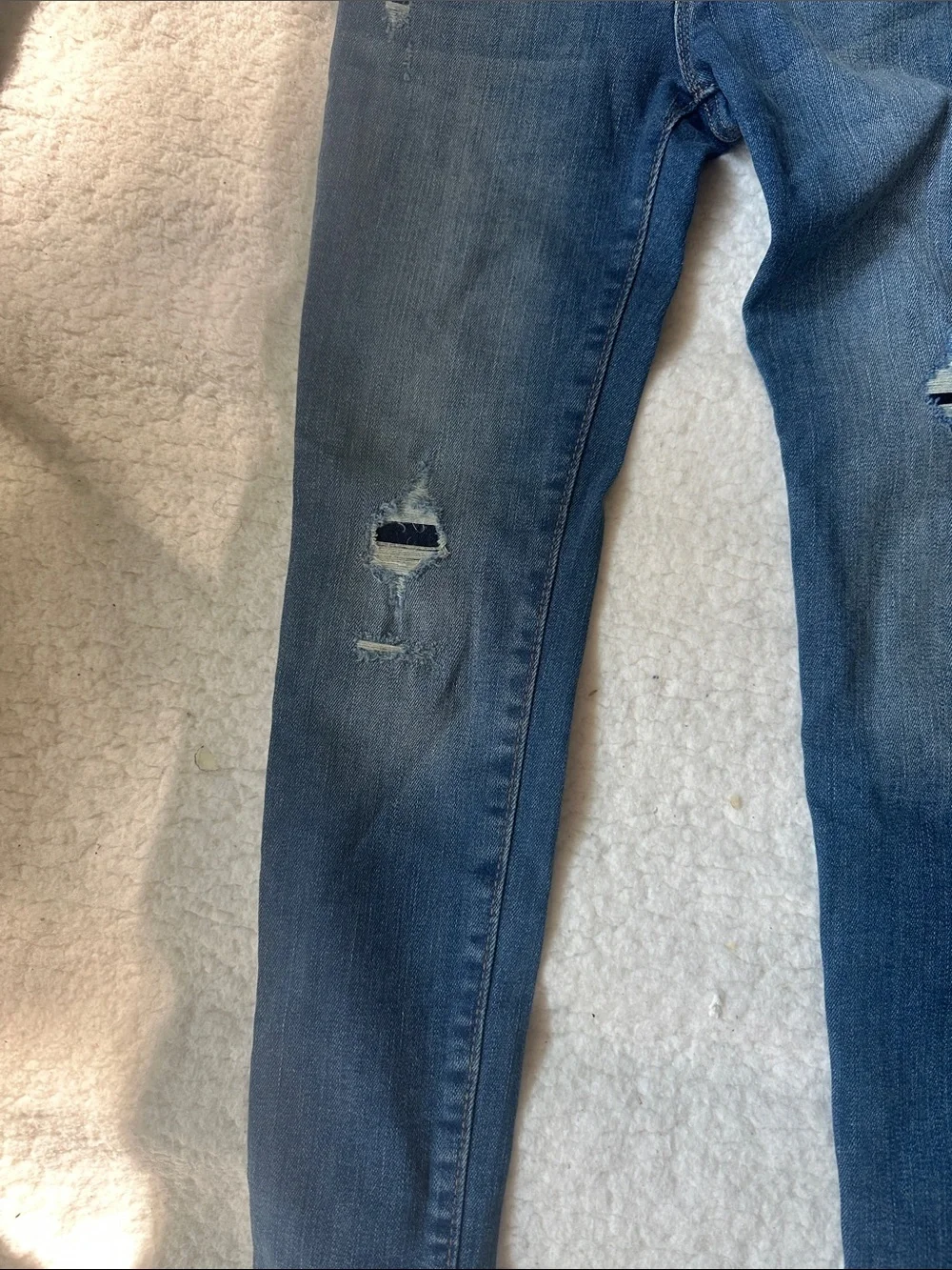 GAP Kids Blue Distressed Slim Jeans